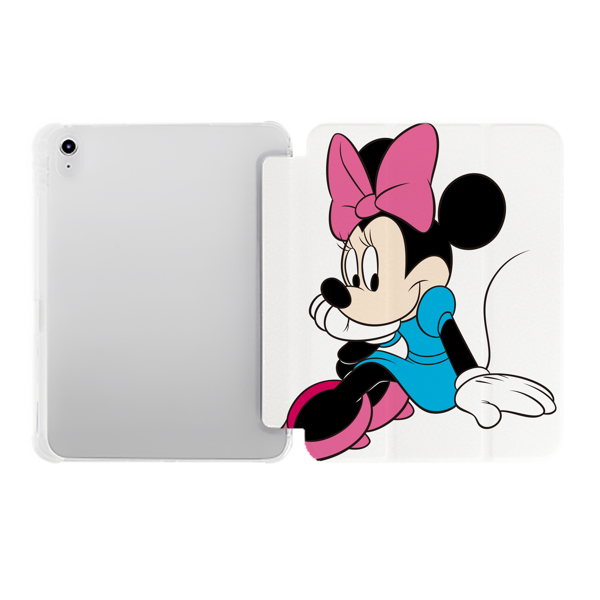（画像用） ミッキーマウス Mickey Mouse IPad ケース ペン収納付き 三つ折りスタンド PUレザー×シリコン 対応機種9.5/10.5/10.9インチ